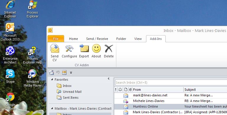 Outlook screenshot